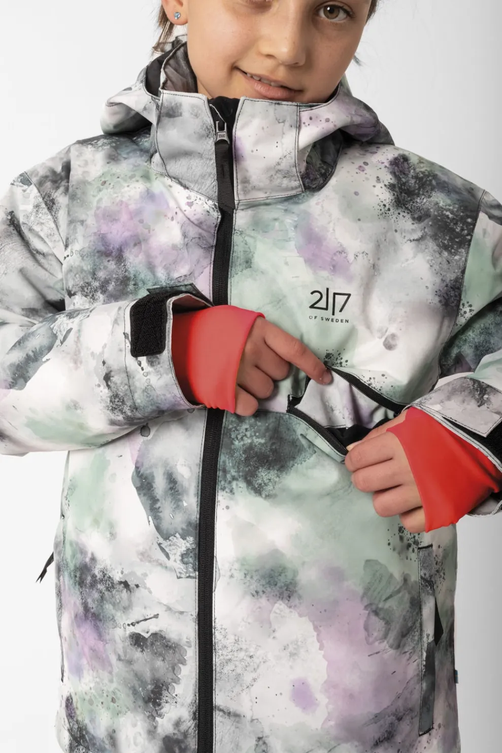 New 2117 Of Sweden Ski-Jas Anjan Jacket Aop Dk Lavander