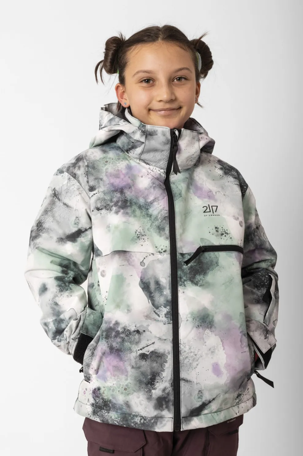 New 2117 Of Sweden Ski-Jas Anjan Jacket Aop Dk Lavander