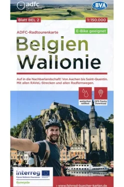 België - Wallonië fietskaart-ADFC Outlet