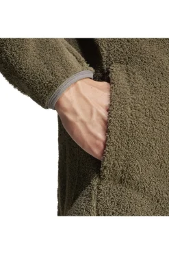 Clearance adidas Fleece Xpl Pile Snap Olive Strata