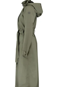 Clearance Agu Urban Outdoor Trench Coat Long Wms Army Green