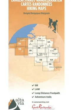 Outlet ALTA VIA GR West-Vlaanderen & Pas de Calais wandelkaart 2021