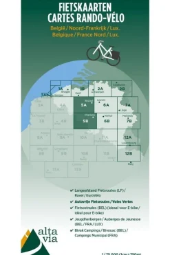 Outlet ALTA VIA Oost-Vlaanderen & Henegouwen fietskaart 2020