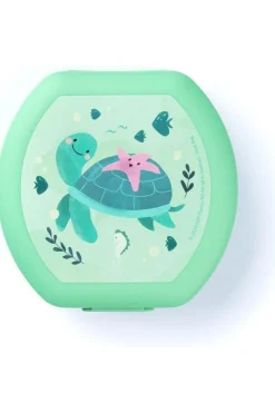 Lunchbox Snackbox Round Turtle-Amuse Best