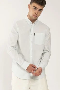 Fashion Antwrp Hemd Striped Linen Vapor Blue