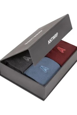 Clearance Antwrp Sokken Box 253 4-Pack Socks Uni A Geborduurd