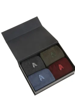 Clearance Antwrp Sokken Box 253 4-Pack Socks Uni A Geborduurd