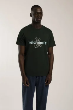 T-Shirt Velo Tourist Front Print-Antwrp Hot