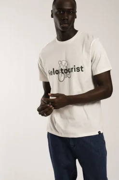 T-Shirt Velo Tourist Front Print-Antwrp Best