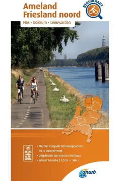 Ameland, Friesland Noord 2  fietskaart r/v-ANWB New