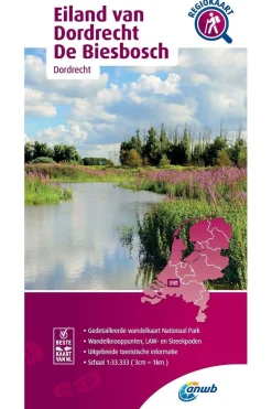 Eiland van Dordrecht, Biesbosch wandelregiokaart-ANWB Hot