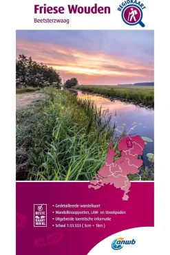 Fashion ANWB Friese Wouden wandelregiokaart 2020