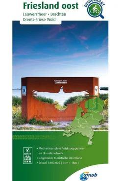 Friesland Oost Knooppuntenkaart 3 NL-ANWB Hot