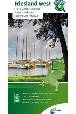 Friesland West Knooppuntenkaart 2 NL-ANWB Discount