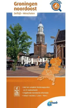Groningen Noordoost 4  fietskaart r/v-ANWB Sale