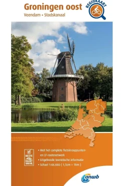 Groningen Oost 9 fietskaart r/v-ANWB Sale