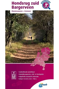 Discount ANWB Hondsrug Zuid, Bargerveen wandelregiokaart 2020