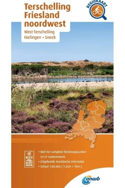 New ANWB Terschelling, Friesland Noordwest 1 fietskaart r/v 2020