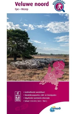 Best ANWB Veluwe Noord wandelregiokaart 2020
