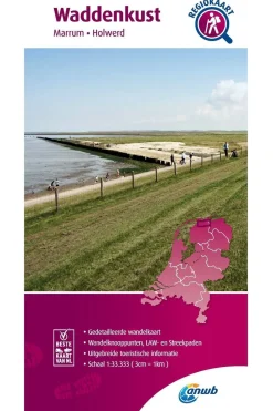 Waddenkust wandelregiokaart-ANWB Sale