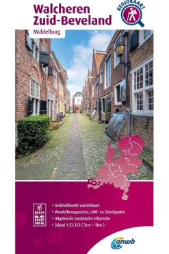 Walcheren, Zuid-Beveland wandelregiokaart-ANWB New