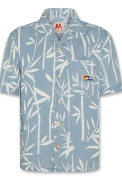 Outlet AO76 Hemd Hawaiian Bamboo Khaki