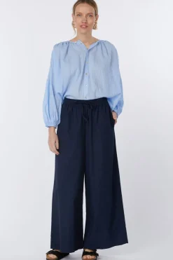 Best AWARE Broek Robette Wide Elastic Navy Blue