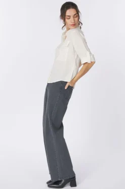 New AWARE Hemd Fabiana 3/4 Grey Denim