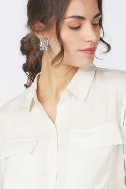 New AWARE Hemd Fabiana 3/4 Grey Denim