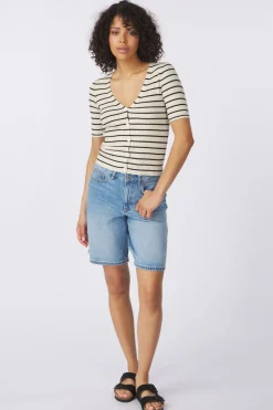 Discount AWARE Short Sage Hr Bermudas Ecru/Black