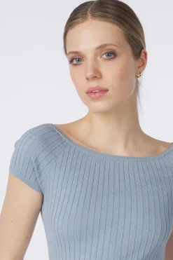 Outlet AWARE Trui Poppy light blue