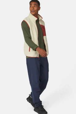 Sale Ayacucho Bodywarmer Fitzroy Sherpa Vest M Ecru/Russet