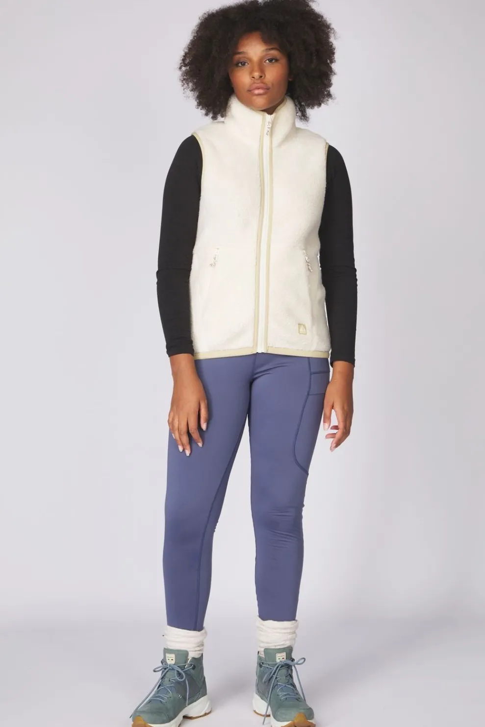 Clearance Ayacucho Bodywarmer Peniche Sherpa Vest W Ecru