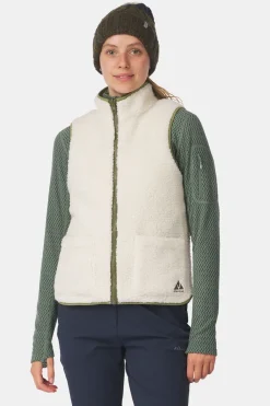 New Ayacucho Bodywarmer Talara Reversible Vest W Update Ecru/Moss