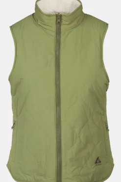 New Ayacucho Bodywarmer Talara Reversible Vest W Update Ecru/Moss