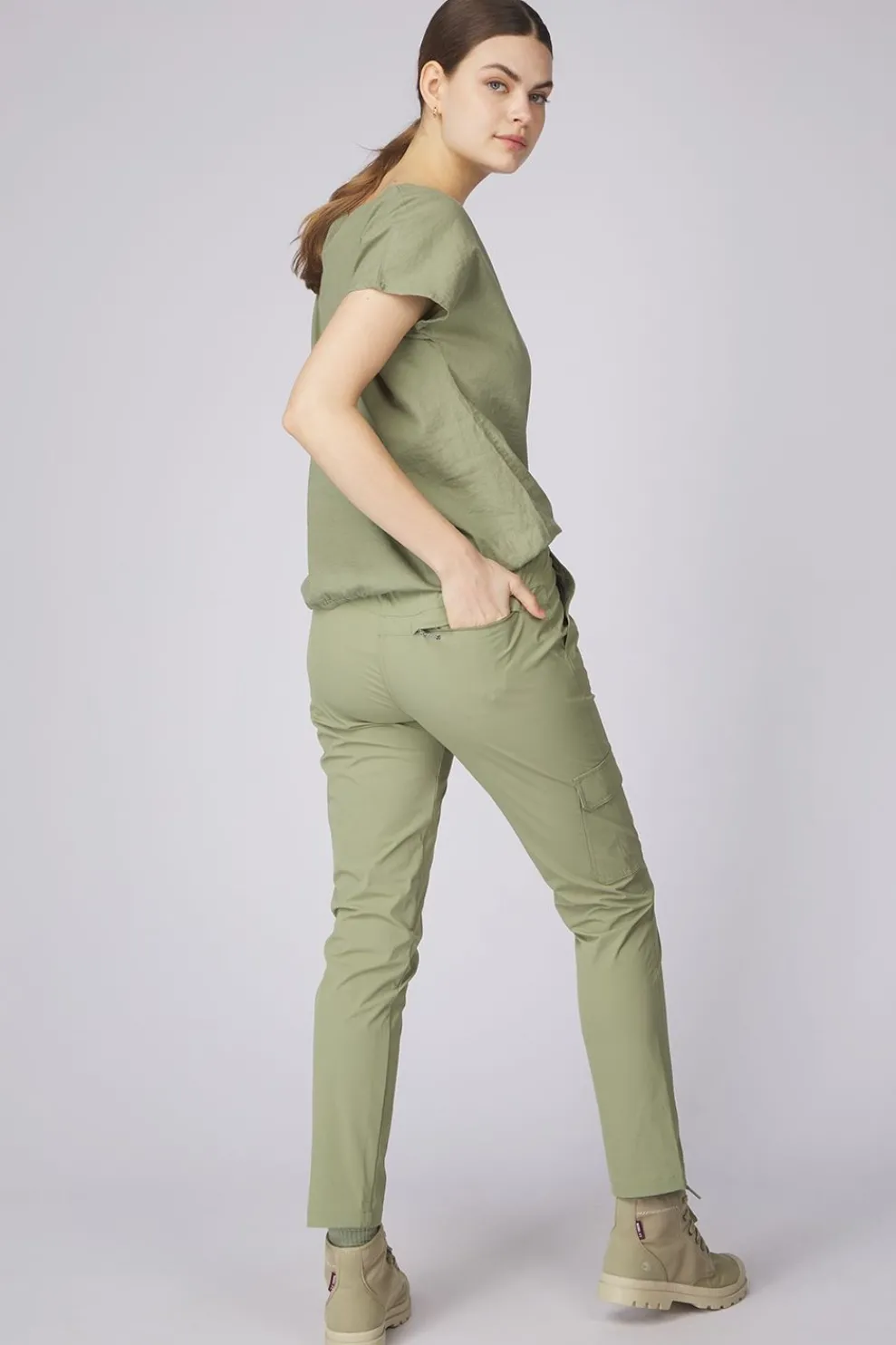Outlet Ayacucho Broek Peniche Trousers W Moss Green