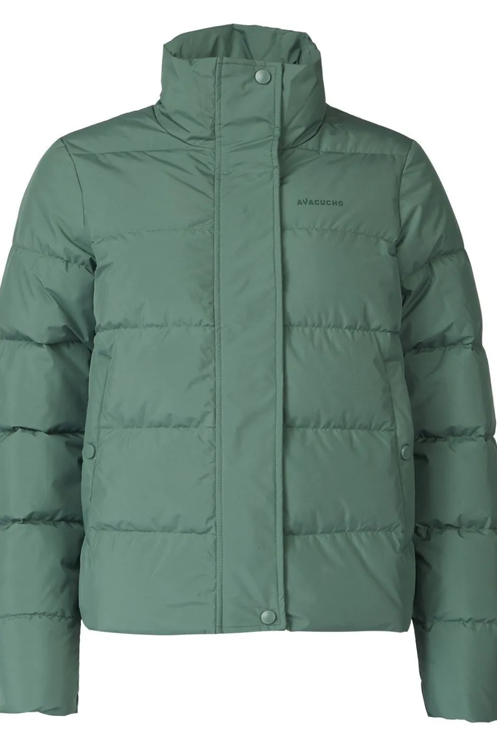 Online Ayacucho Donsjas Aarhus Recycled Cropped Button Jacket W Sage Leaf