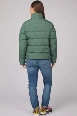 Online Ayacucho Donsjas Aarhus Recycled Cropped Button Jacket W Sage Leaf