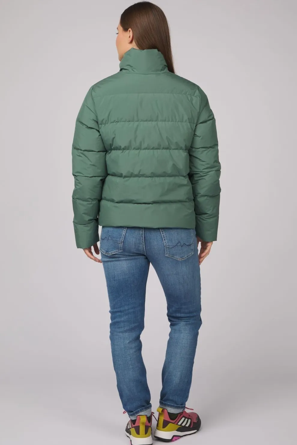 Online Ayacucho Donsjas Aarhus Recycled Cropped Button Jacket W Sage Leaf