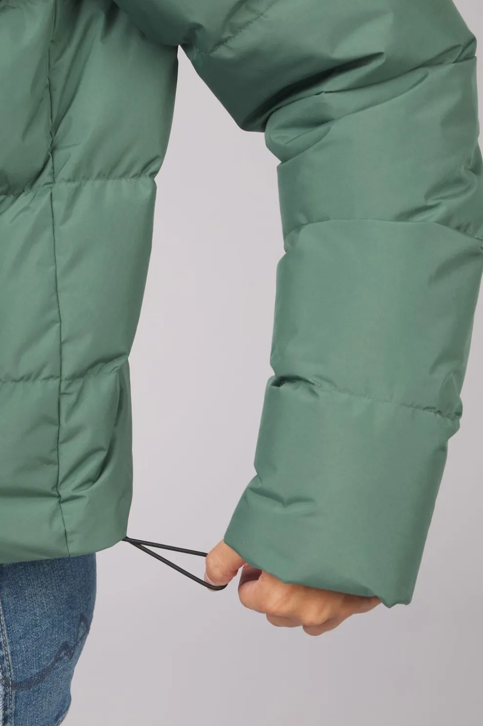 Online Ayacucho Donsjas Aarhus Recycled Cropped Button Jacket W Sage Leaf