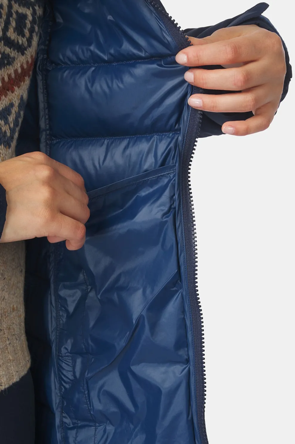 Discount Ayacucho Donsjas Adventure Lightweight Down Coat W Navy