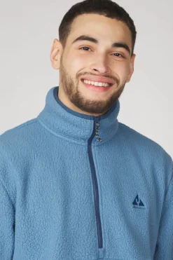 Best Ayacucho Fleece Andes 1/2 Zip M Coronet Blue