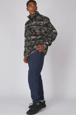 Discount Ayacucho Fleece Chalten Printed Snap Button M Anthracite