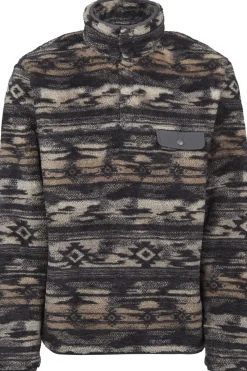 Discount Ayacucho Fleece Chalten Printed Snap Button M Anthracite