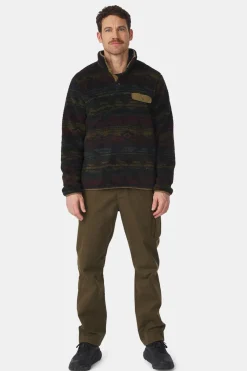 Fashion Ayacucho Fleece Chalten Printed Snap Button M Military Olive