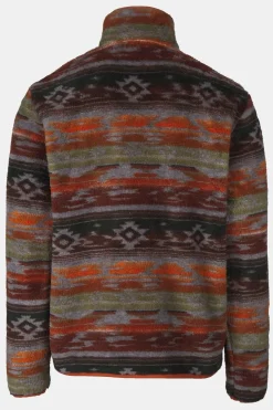 Hot Ayacucho Fleece Chalten Printed Snap Button M Umber