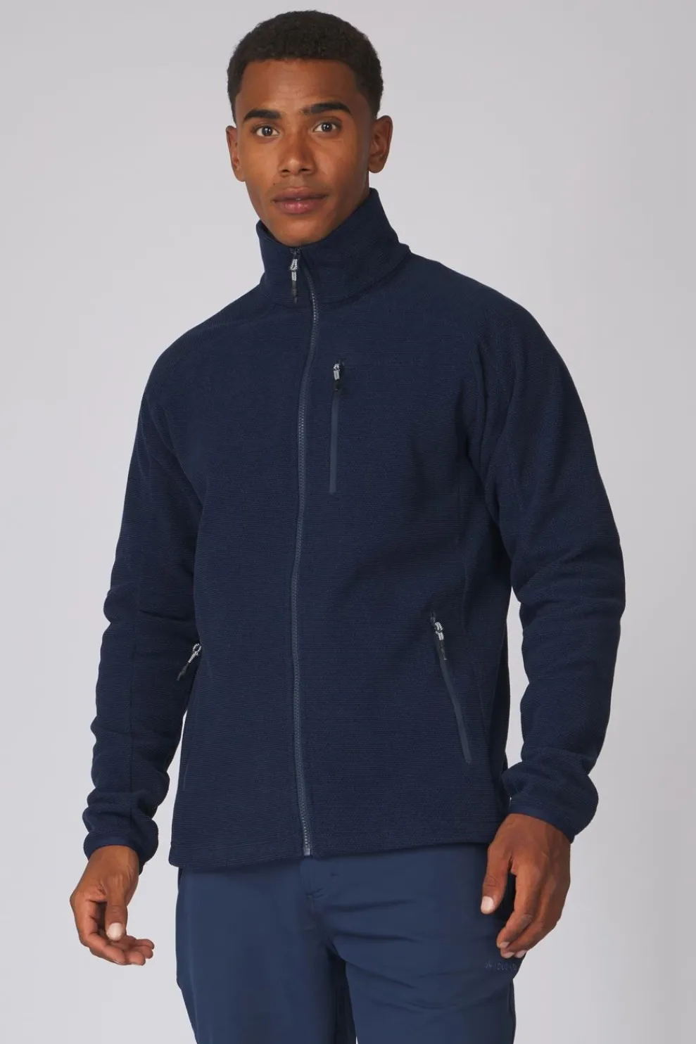 Best Ayacucho Fleece Divis Structured Fleece Jacket Navy