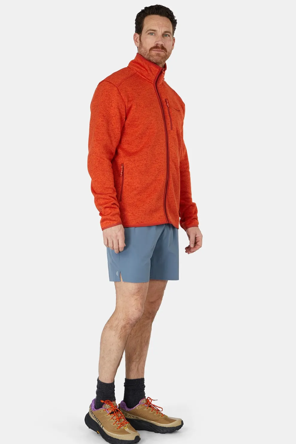 New Ayacucho Fleece Drasland II Jacket Burnt Ochre Melange