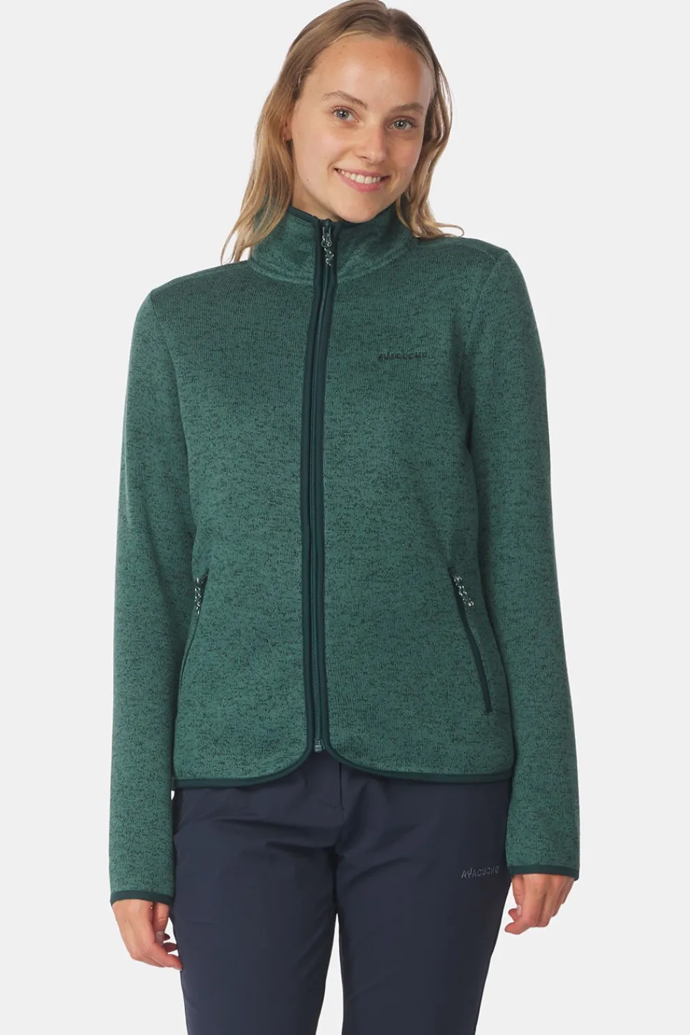 New Ayacucho Fleece Drasland II Jacket W Darkest Spruce Melange