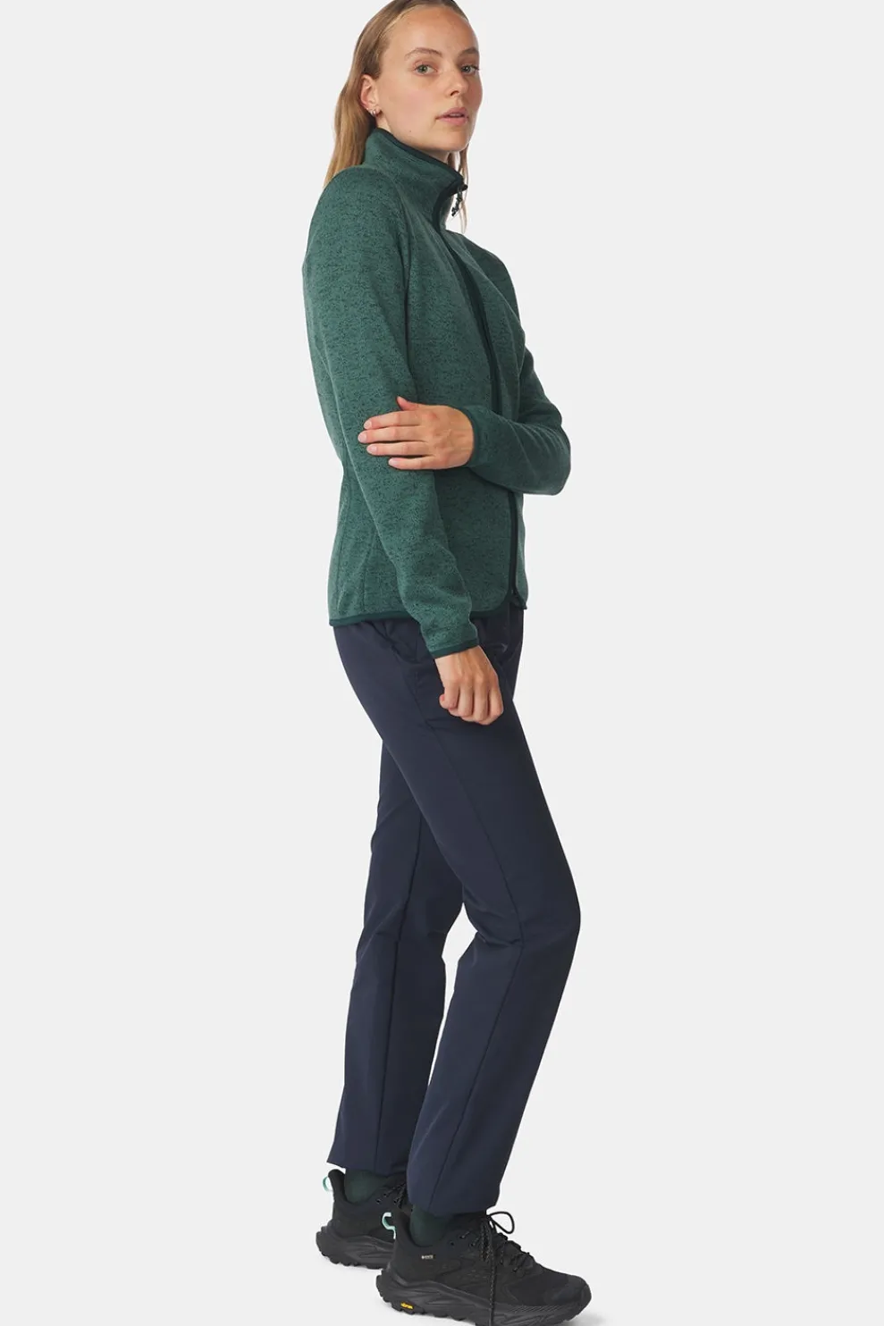 New Ayacucho Fleece Drasland II Jacket W Darkest Spruce Melange